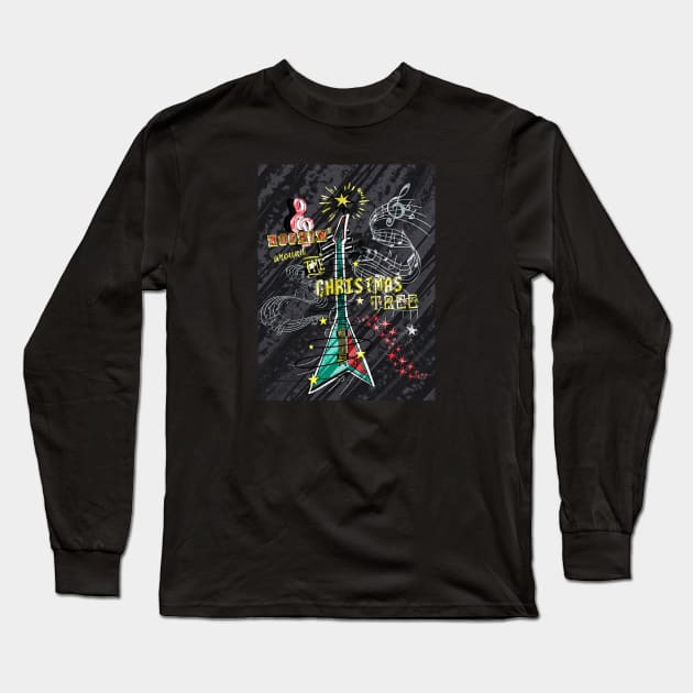 Rockin Around 3 Long Sleeve T-Shirt by xxtinastudio